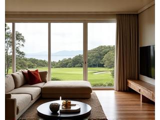 Luxurious five-star hotel suite with elegant decor