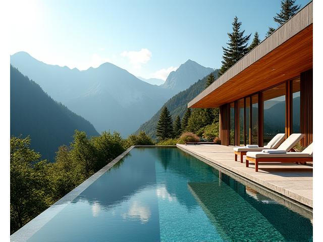 Luxury mountain wellness retreat